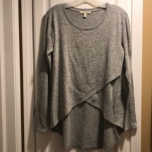 Express Criss Cross High Low Sweater Size L